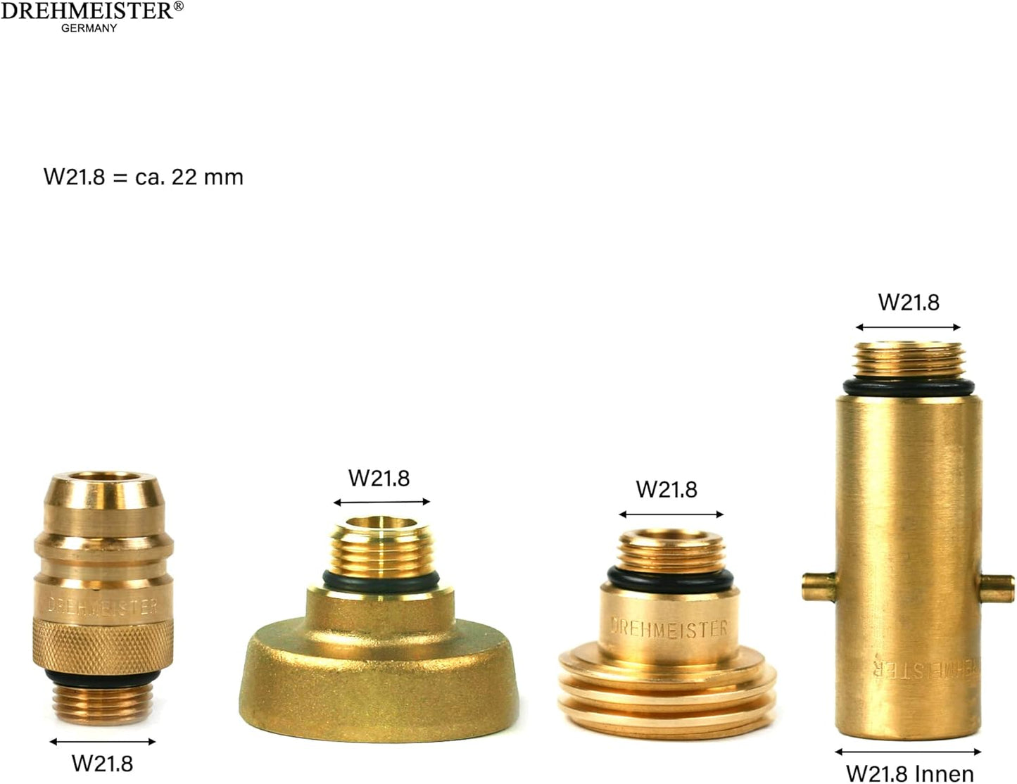 Drehmeister LPG Adapter Set Tank Adapter with Case