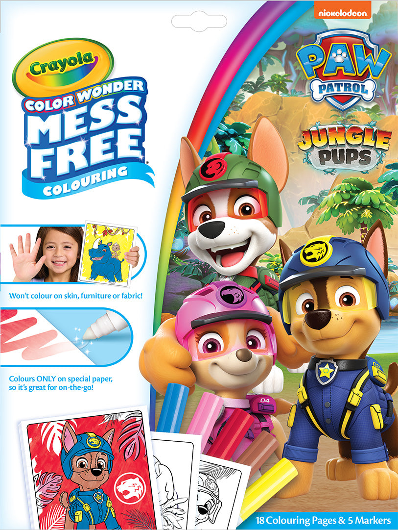 Paw Patrol Crayola Colour Wonder Colouring Book and Markers