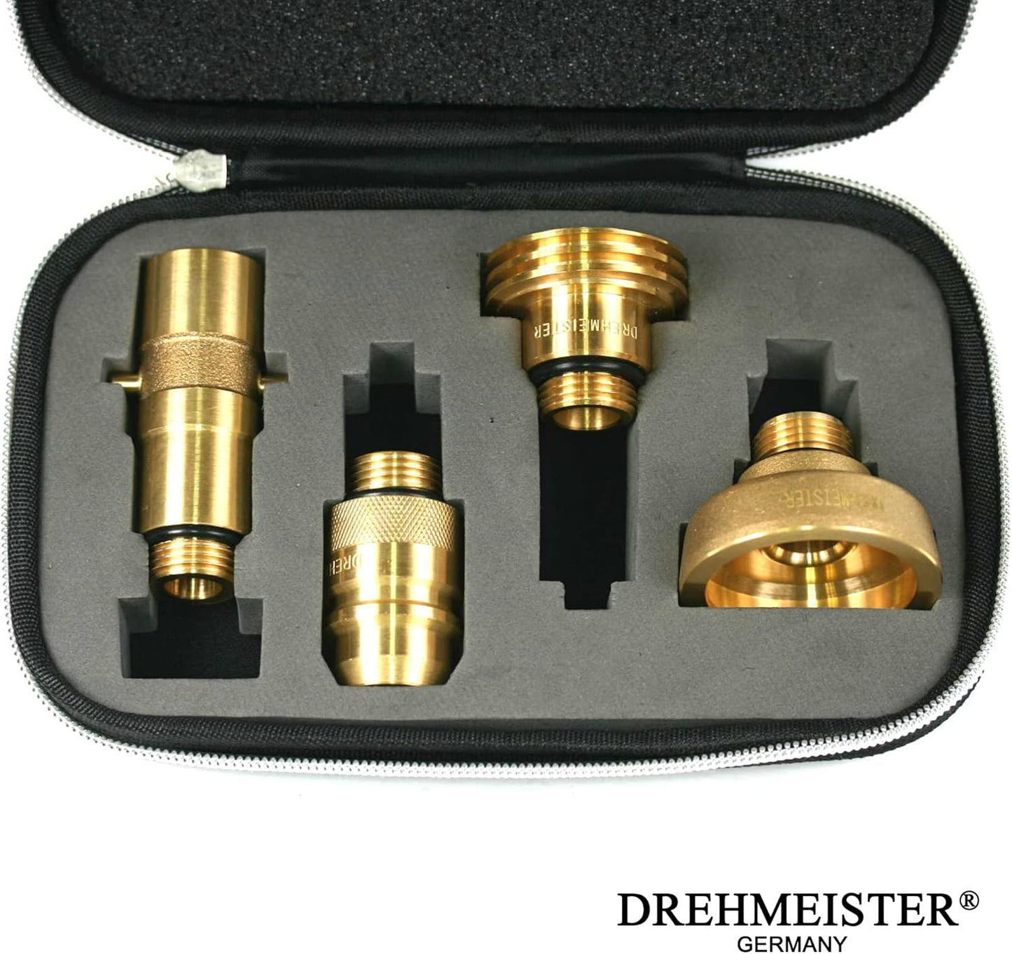 Drehmeister LPG Adapter Set Tank Adapter with Case