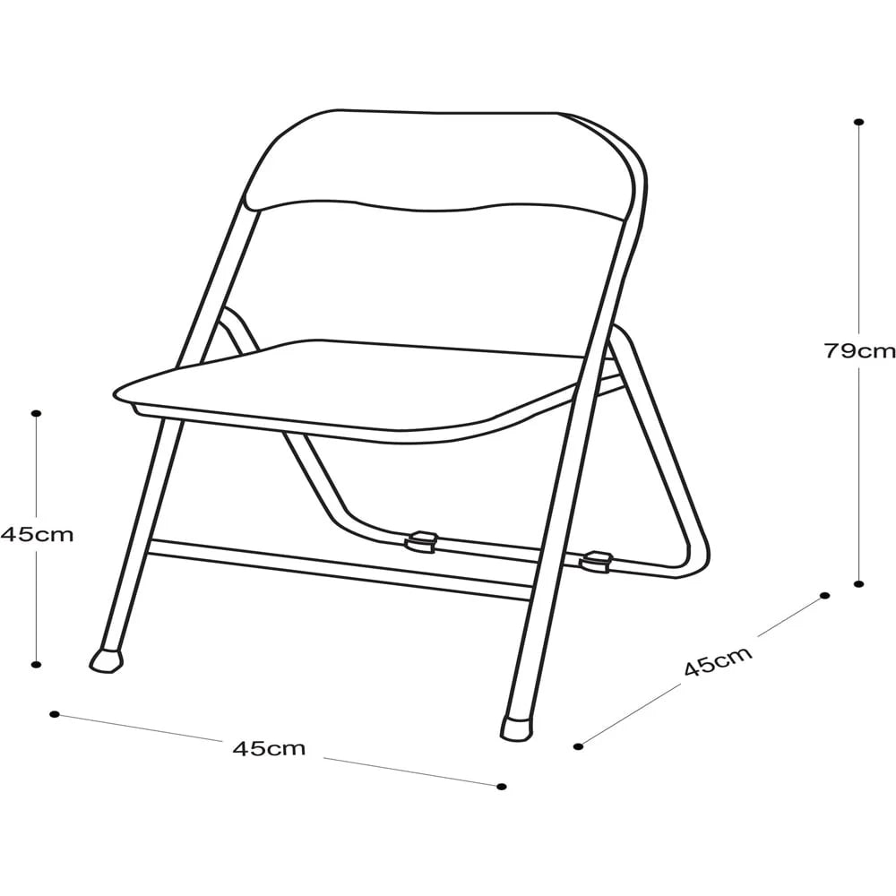 Velvet Folding Chair (Grey or Natural)