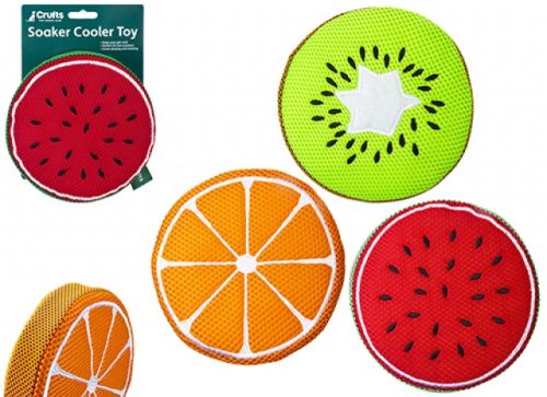 Crufts Fruit Design Soaker Cool Toy Assorted