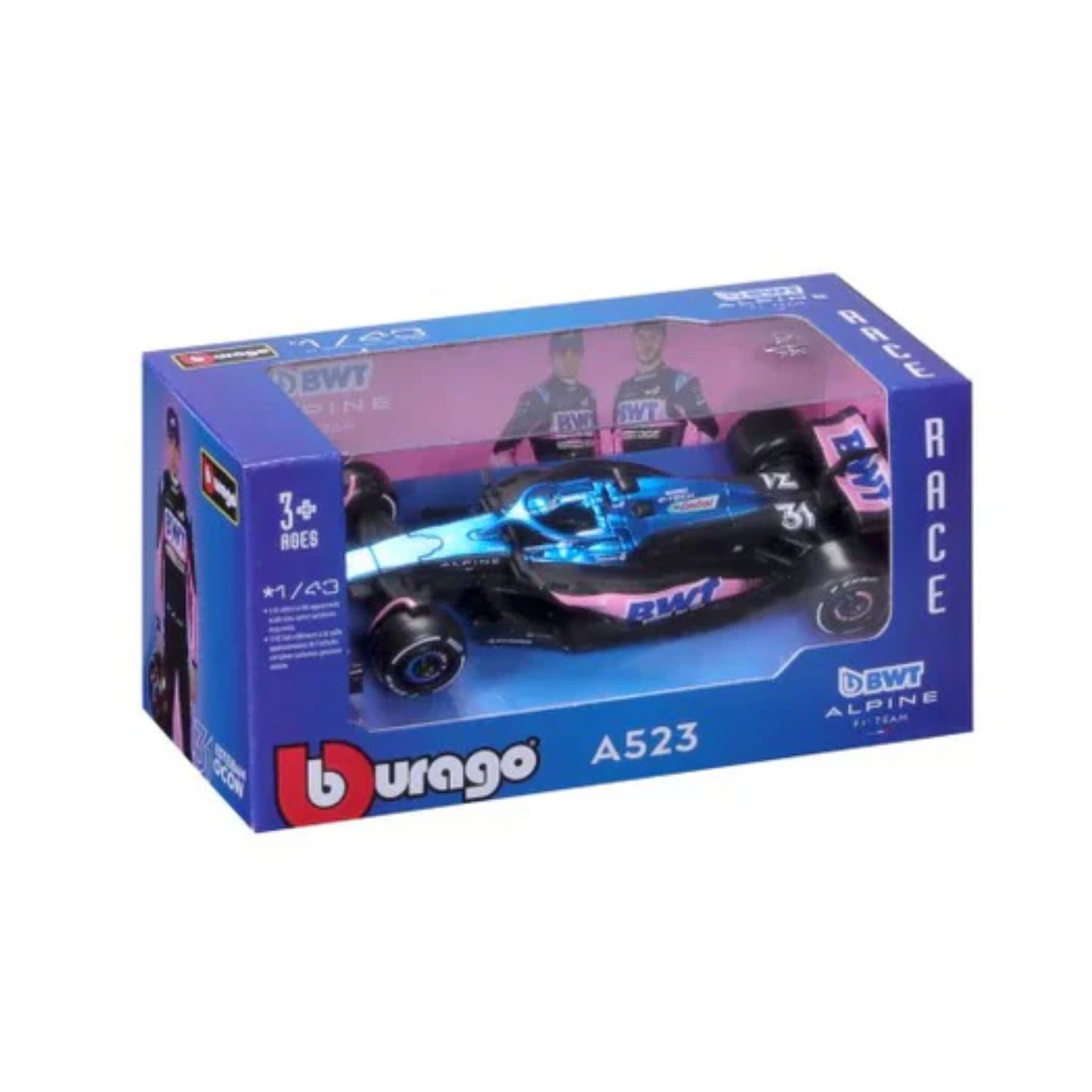 1:43 F1 BWT Alpine F1 Team A523 2023 Ocon