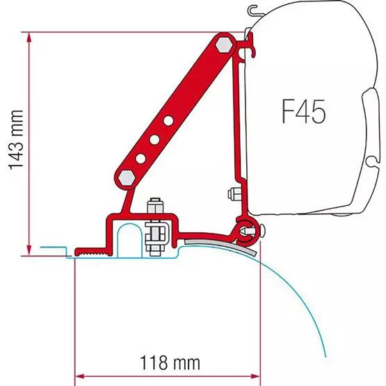 Fiamma F45 Installation Kit Fiat Ducato >2006