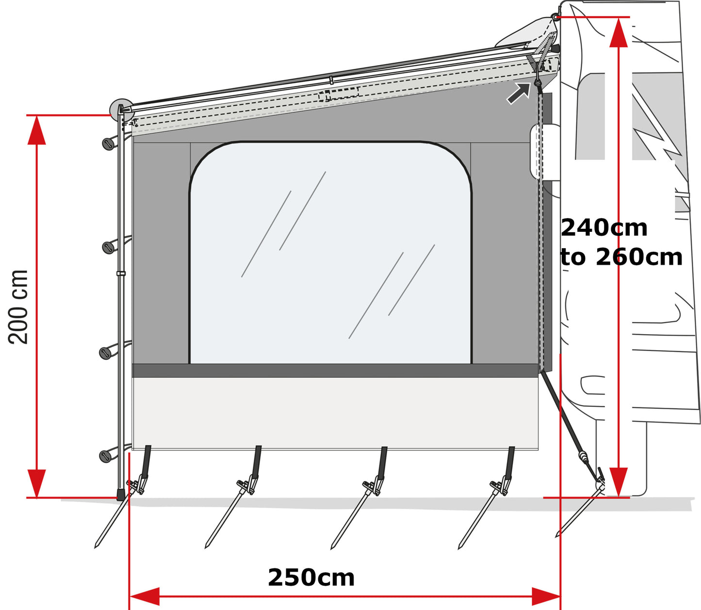Fiamma Side W Caravanstore XL