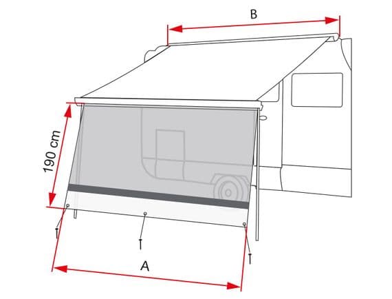 Fiamma Sun View XL 450 Front Panel Blocker