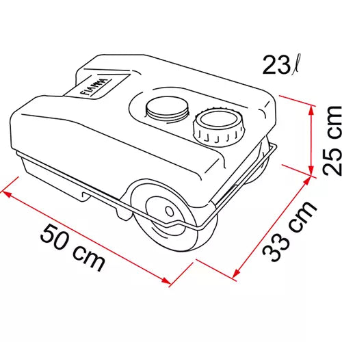 Fiamma 23L Waste Roll Tank