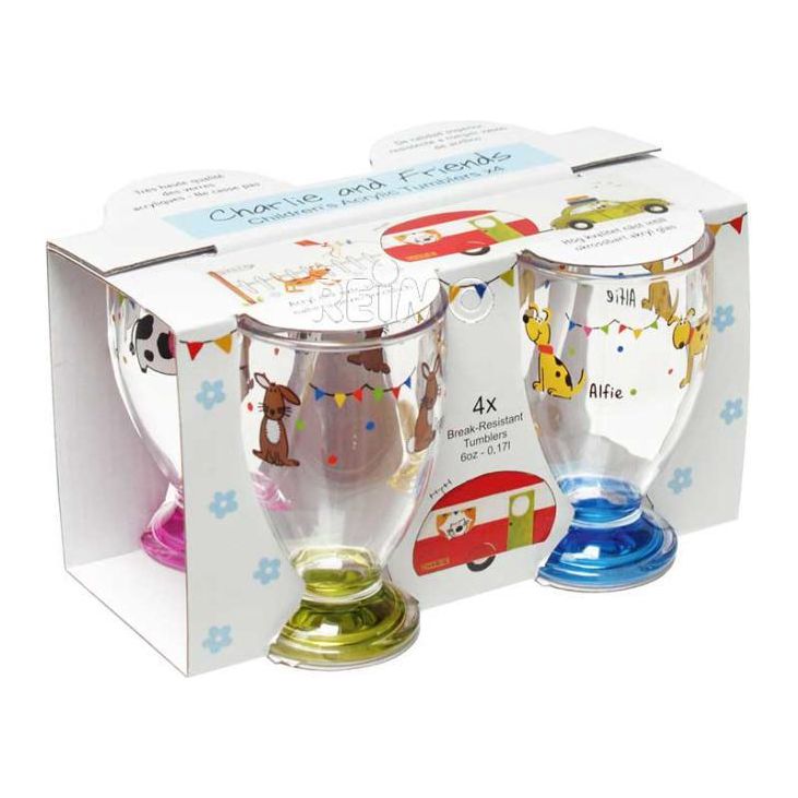 Flamefield Childrens Outdoor Drink Tumblers Pack 4