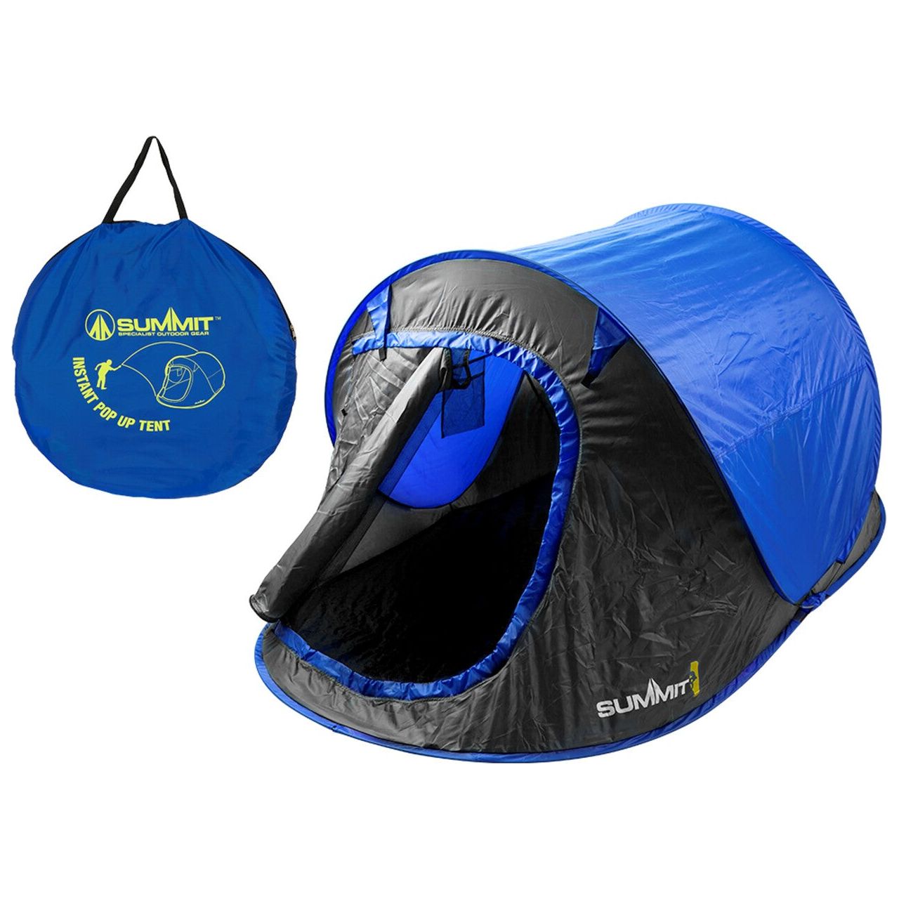 SUMMIT 2 Person Pop Up Tent - Ocean Blue