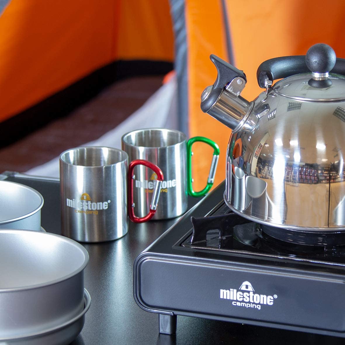 Milestone Stainless Camping Kettle