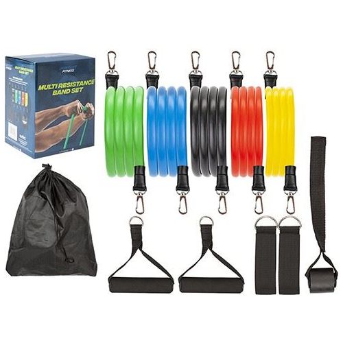Summit Pursuit Fitness 100lbs Multi Resistance Band Set Car and Caravan