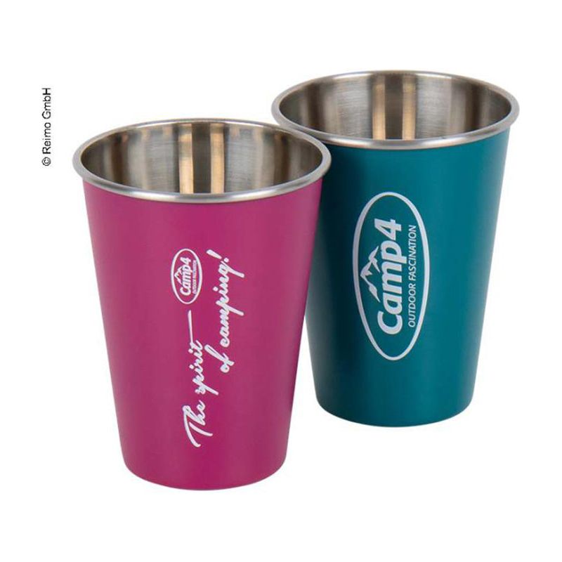 Stainless Steel Mug In Berry & Blue