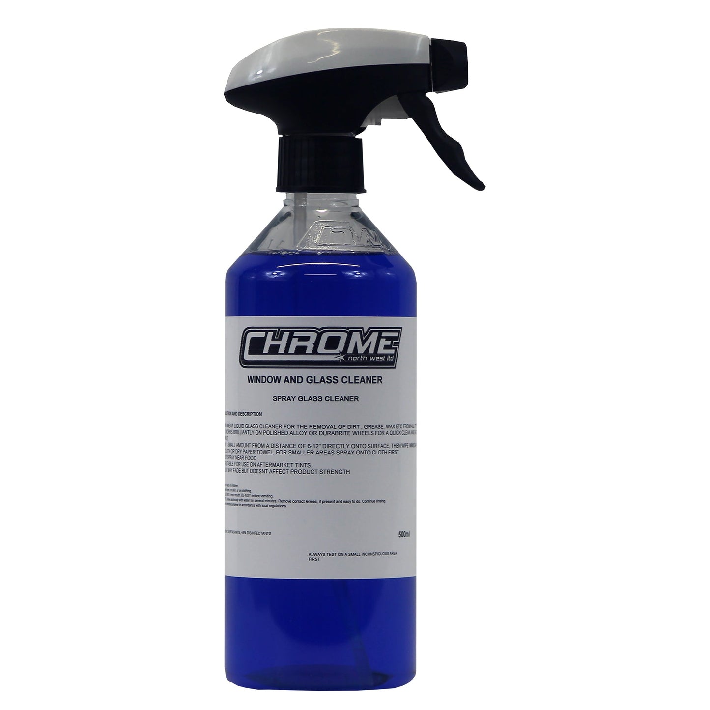 Chrome Window Glass Cleaner 500ml Hand Spray