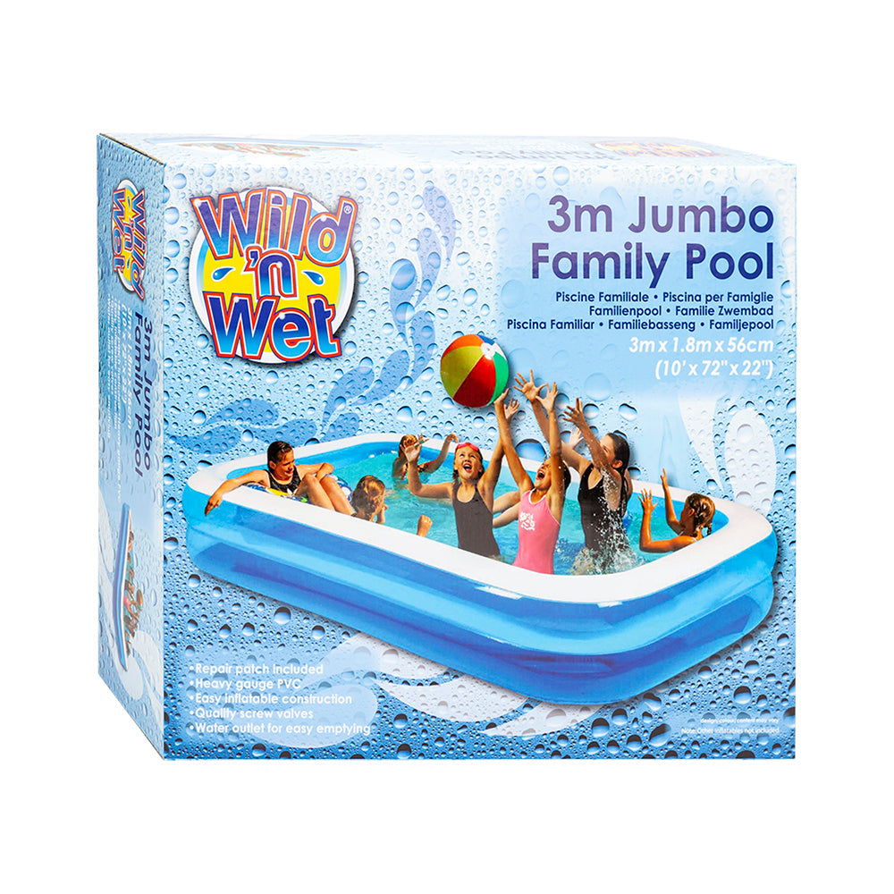 3M JUMBO OBLONG OUTDOOR FAMILY PADDLING POOL