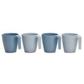 Shades of Blue Stackable Mugs 4 pieces