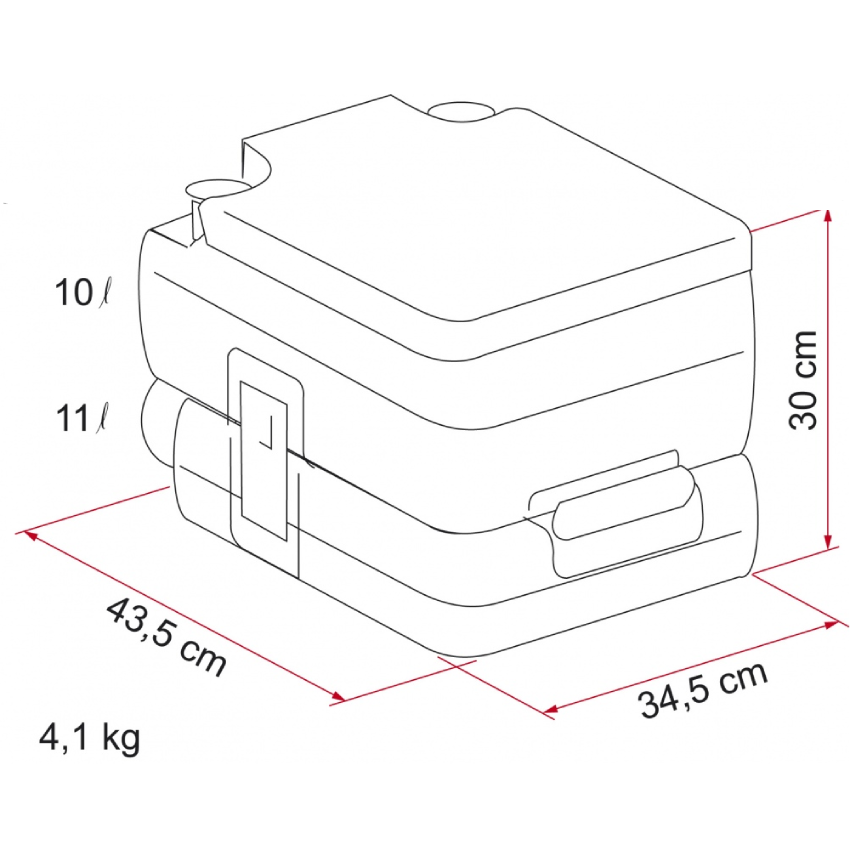 Fiamma Bi-Pot 34 Camping Toilet