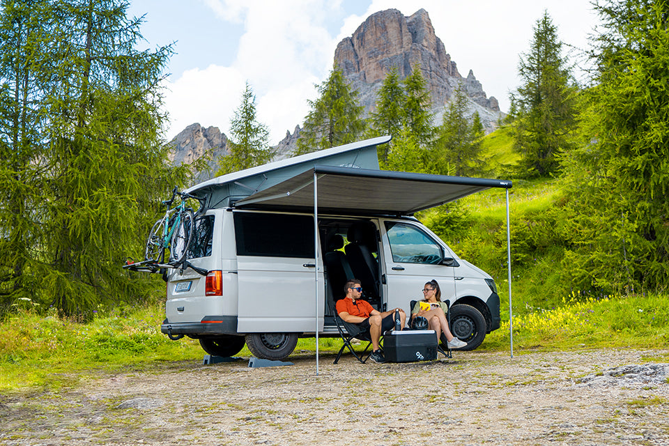 Fiamma F43 Van 270 Deep Black Case, Royal Grey Canvas