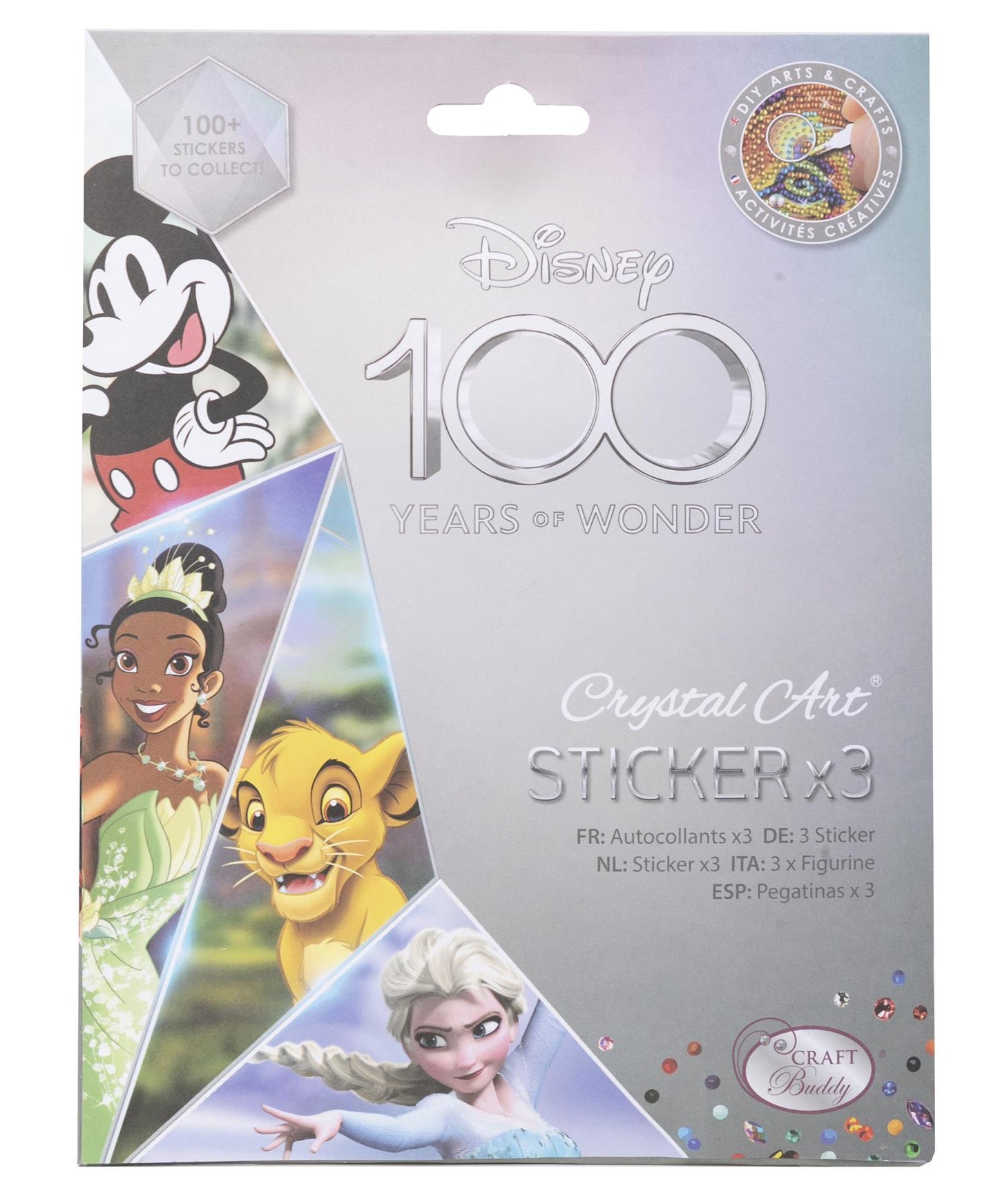 Disney 100 Crystal Art Sticker Pack