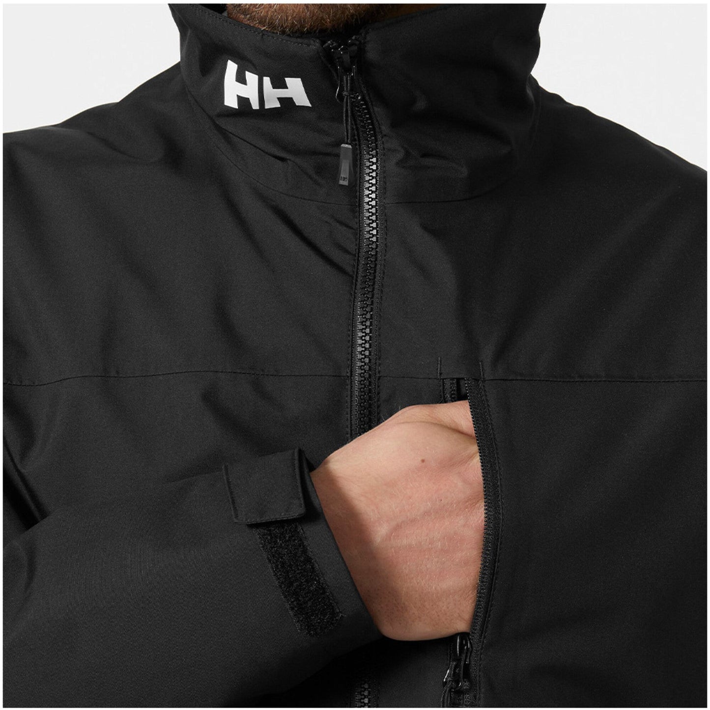 Helly Hansen Men’s Crew Midlayer Sailing Jacket 2.0 Black