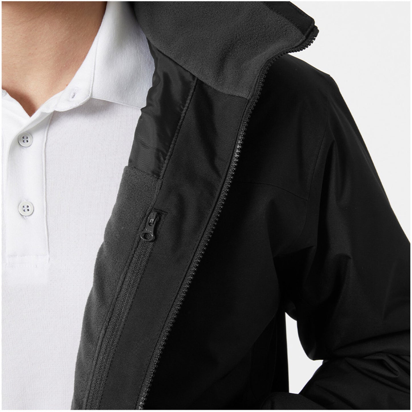 Helly Hansen Men’s Crew Midlayer Sailing Jacket 2.0 Black