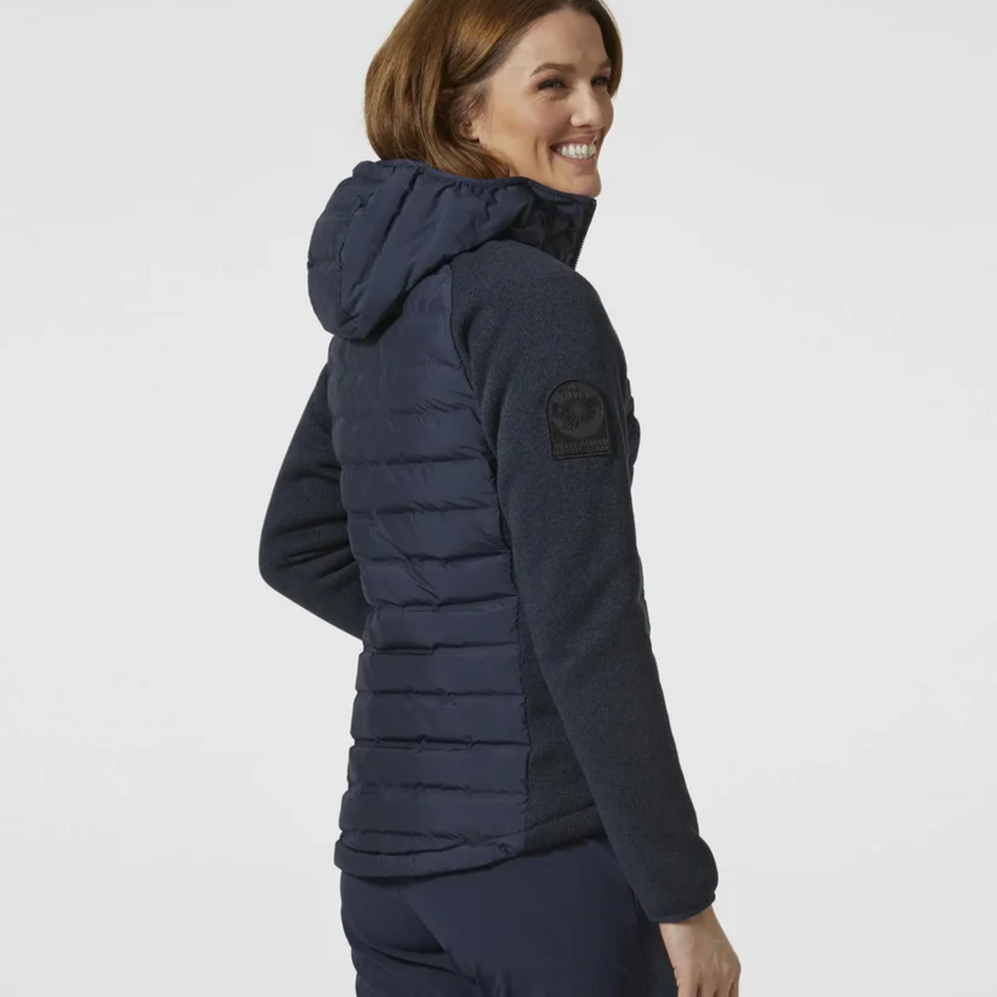 Helly Hansen Women's Arctic Ocean Hybrid Ins Hooded Jacket Navy Blue