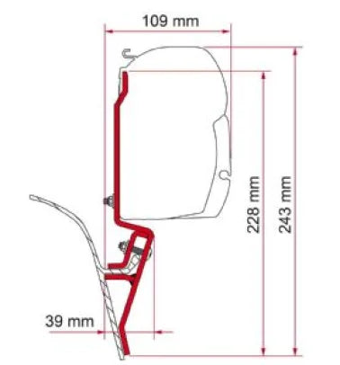 Fiamma F45s T3 Adapter Kit