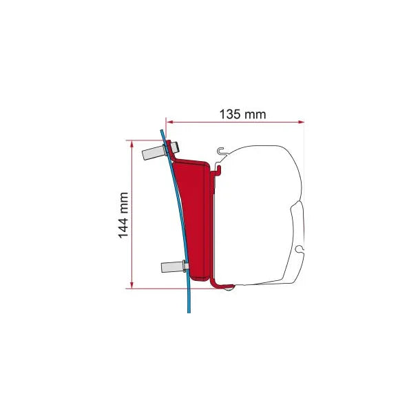Fiamma F45s Ford Transit 2024 H3 RHD Adapter Kit