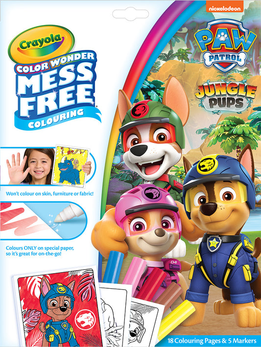 Paw Patrol Crayola Colour Wonder Colouring Book and Markers