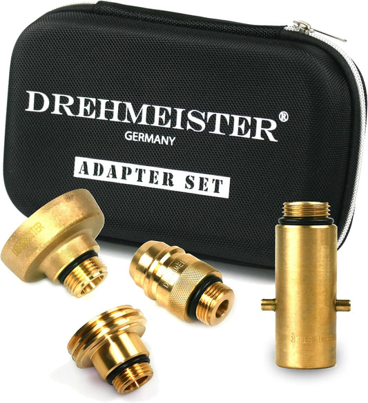 Drehmeister LPG Adapter Set Tank Adapter with Case