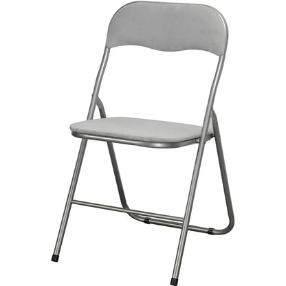 Velvet Folding Chair (Grey or Natural)