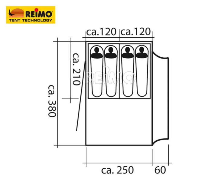 Reimo Big Van 3 Motorhome Drive Away Awning