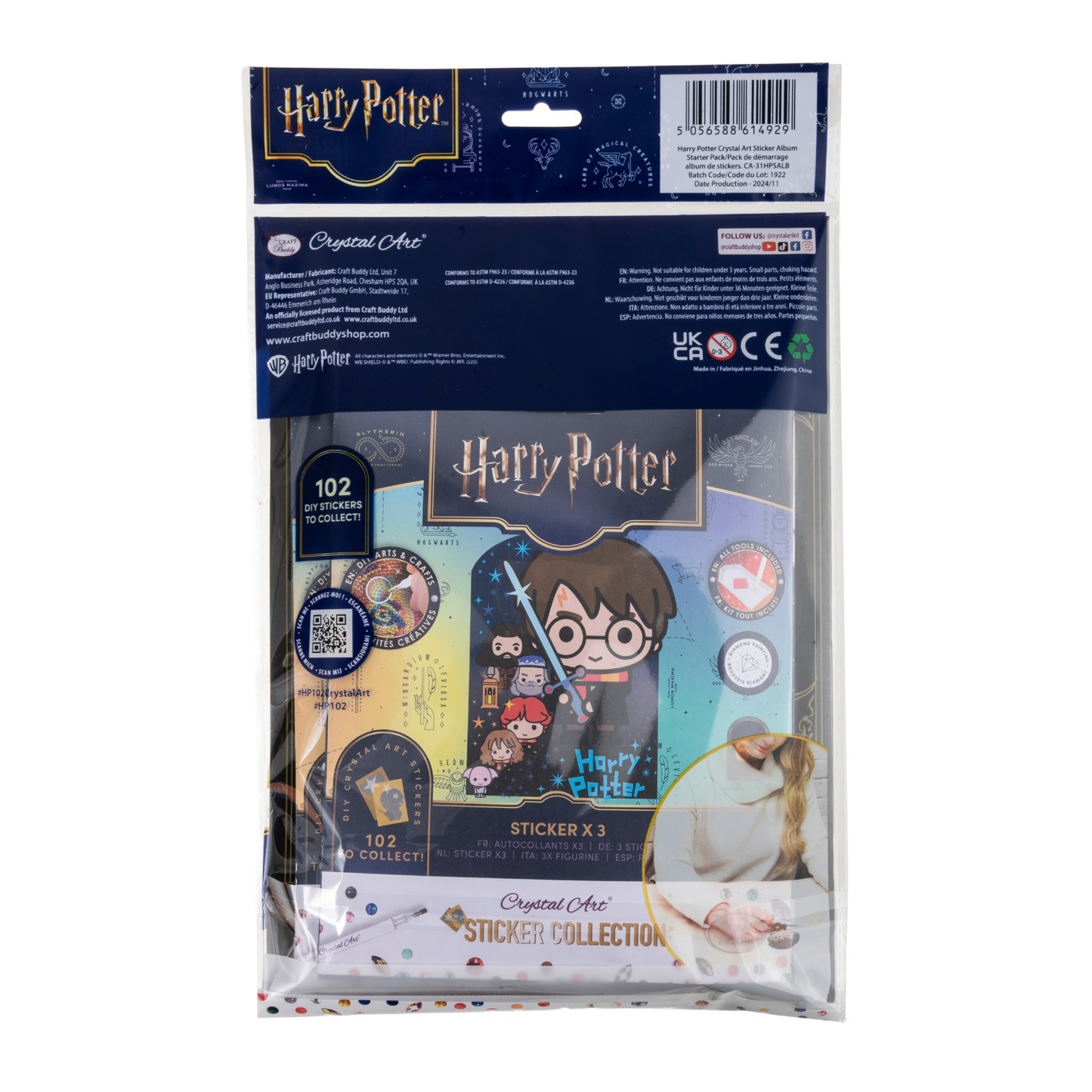 Harry Potter Crystal Art Sticker Album - Starter Pack