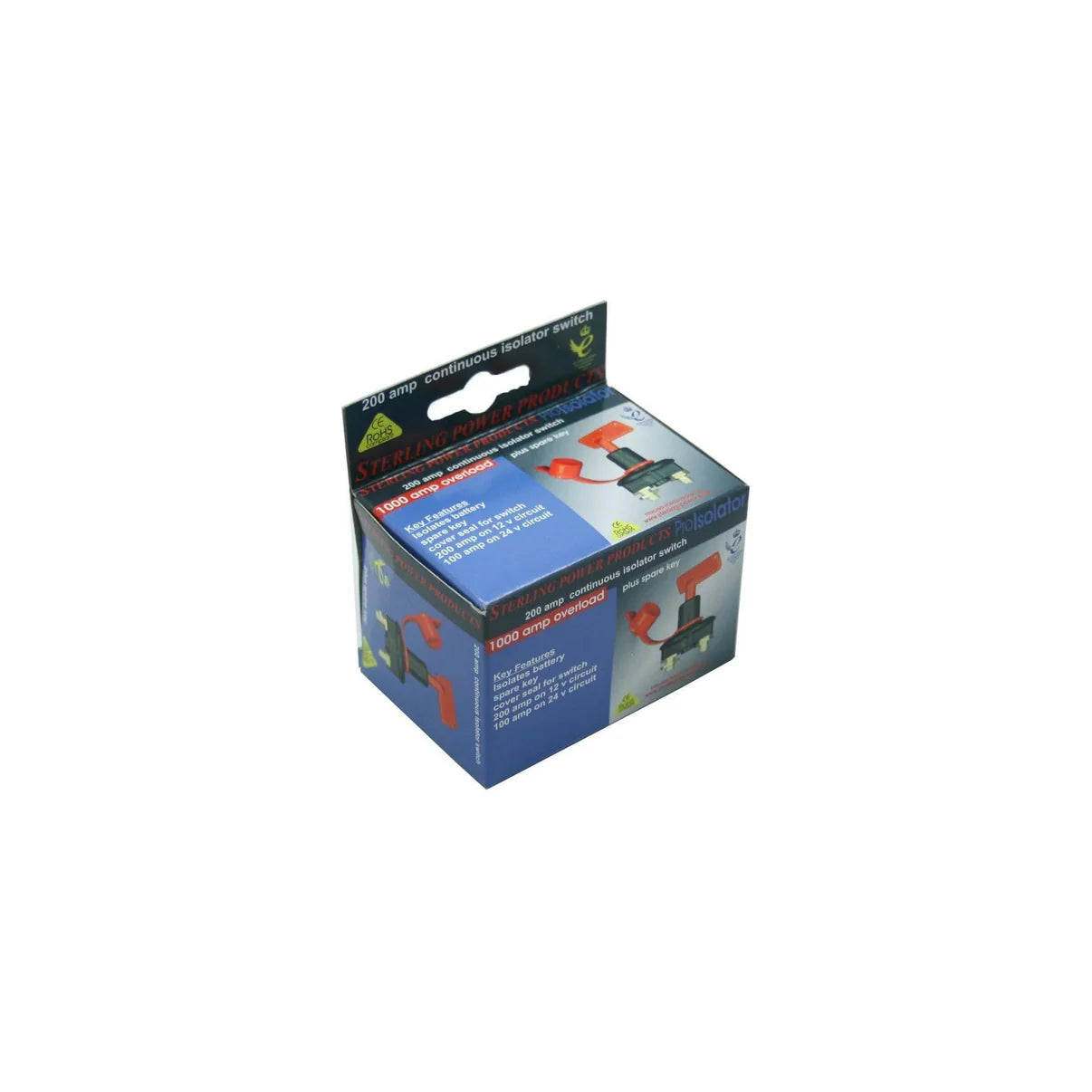 Continuous 12v Battery Isolator Switch Sterling Power Products with 2 Keys