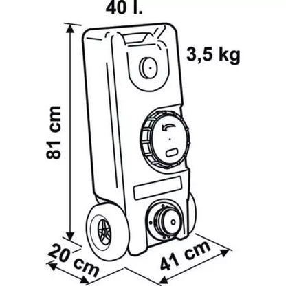 Fiamma 40L Waste Roll Tank
