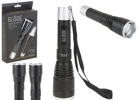 Glode 10W Rechargeable Cree Focus Beam Flashlight