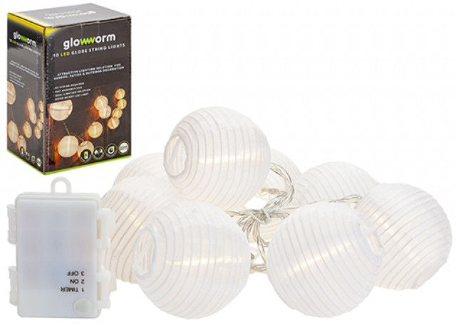 LED Globe Indoor/Outdoor String Lights – Warm White