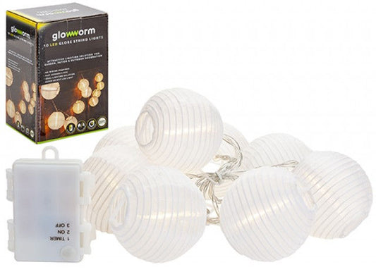 LED Globe Indoor/Outdoor String Lights – Warm White