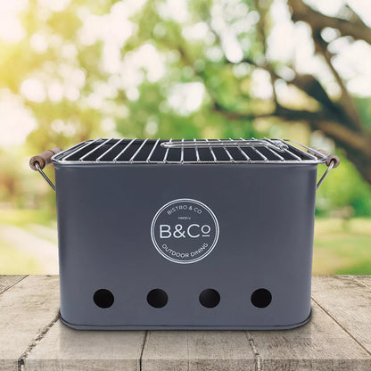 B&Co Wilyabrup Portable BBQ Grey