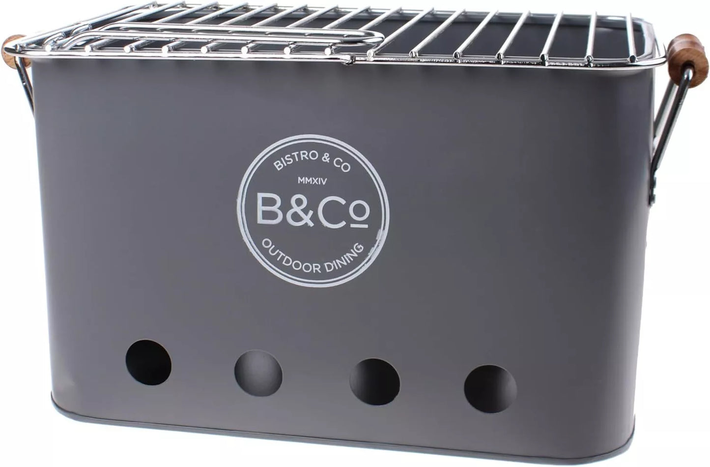 B&Co Wilyabrup Portable BBQ Grey