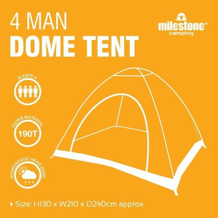 Outdoor Camping Festival 4 Man Dome Tent