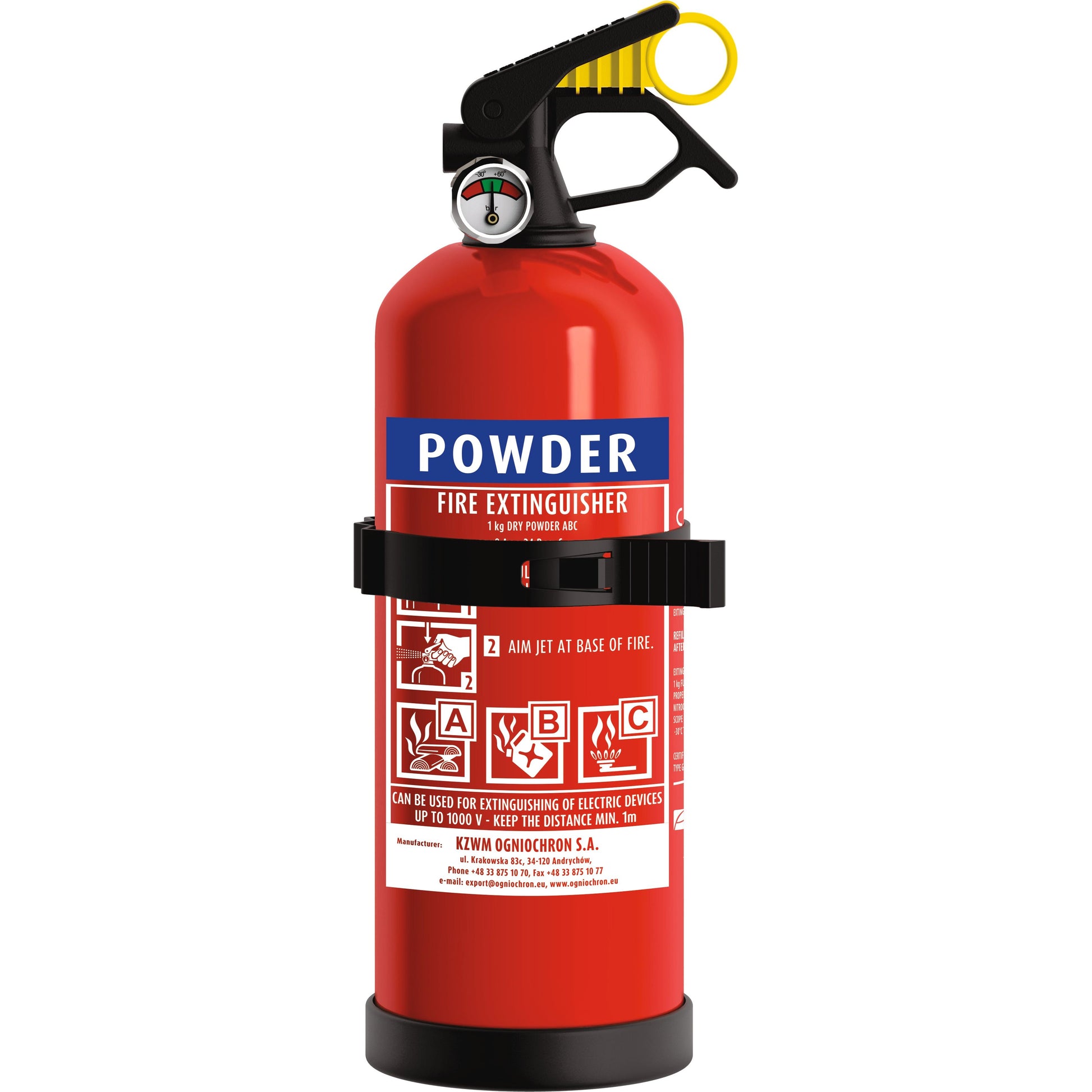 Brookstone 1KG ABC Powder Fire Extinguisher