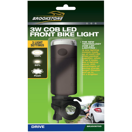 LED Cob Front 3W Bike Light