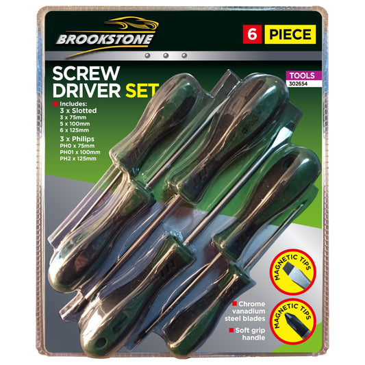 Brookstone 6-piece screwdriver set