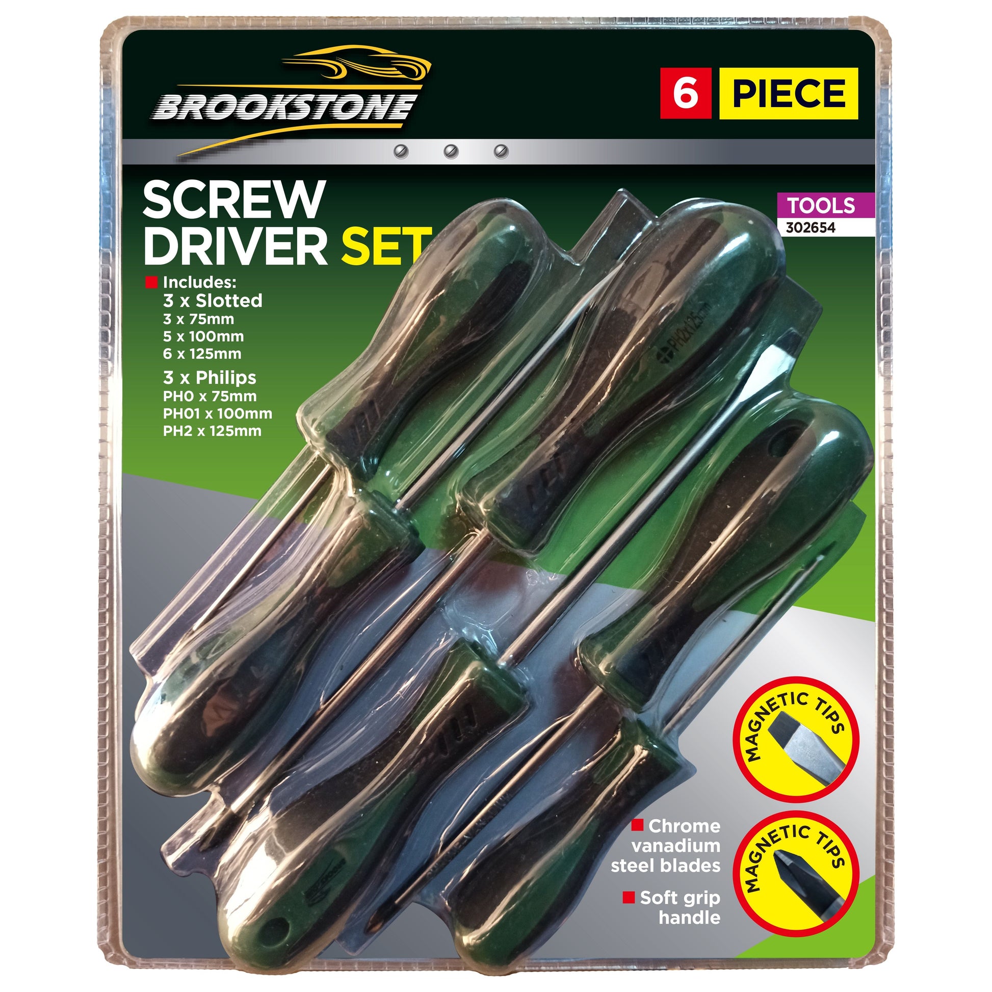 Brookstone 6-piece screwdriver set