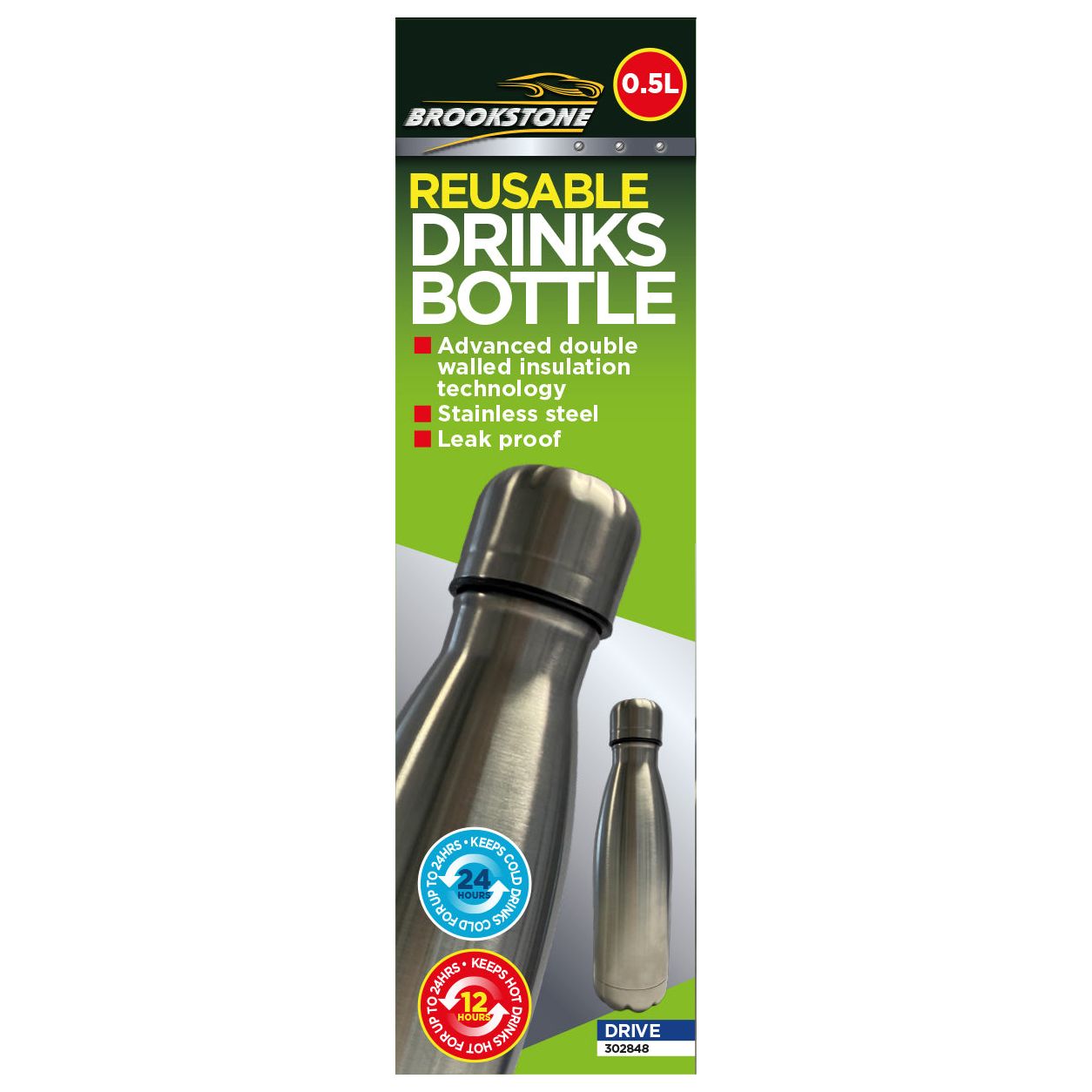 Reusable Double Walled Insulated 500ML Drink Bottle