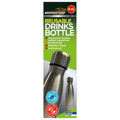 Reusable Double Walled Insulated 500ML Drink Bottle
