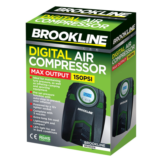 Brookline Digital Air Compressor 12V Air Pump