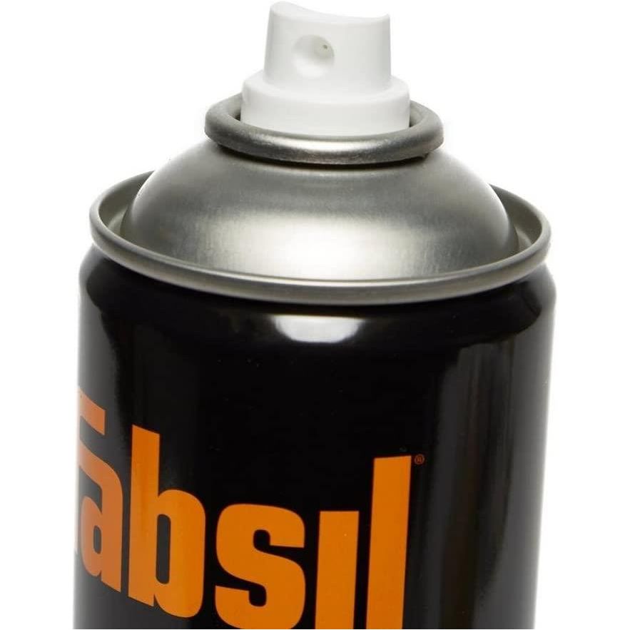 A close-up of the nozzle of the Fabsil Protector can.