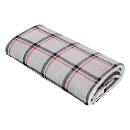 Bauer Luxury Soft Touch Heated Electric Throw Plaid