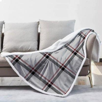 Bauer Luxury Soft Touch Heated Electric Throw Plaid