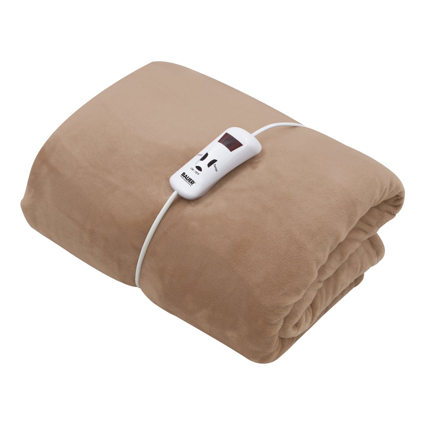 Bauer Luxury Soft Touch Heated Throw Beige